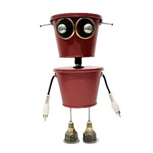 BUCK, a found objects robot sculpture
